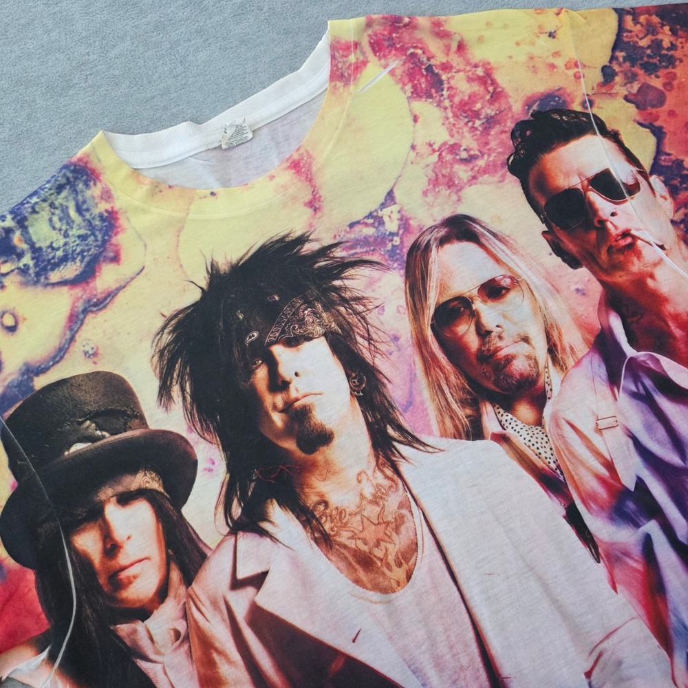Motley Crue The Final Tour 2014-2015 All Over Print Shirt Mens Large Sublivie